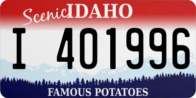 ID license plate I401996