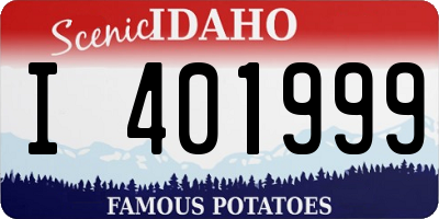 ID license plate I401999