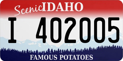 ID license plate I402005