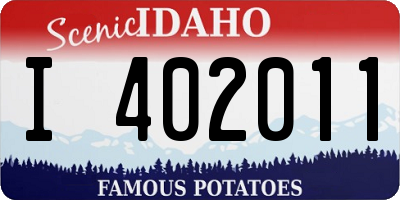 ID license plate I402011