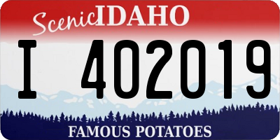 ID license plate I402019