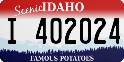 ID license plate I402024