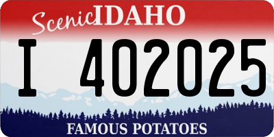 ID license plate I402025