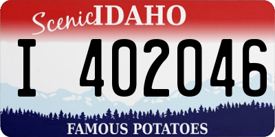 ID license plate I402046