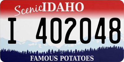 ID license plate I402048