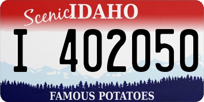 ID license plate I402050