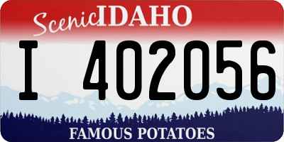 ID license plate I402056