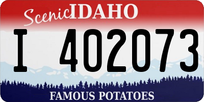 ID license plate I402073