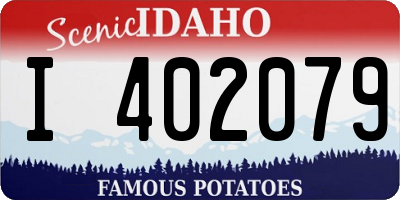 ID license plate I402079