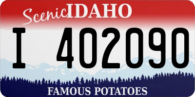 ID license plate I402090