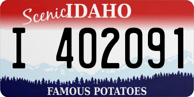 ID license plate I402091