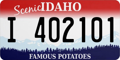 ID license plate I402101