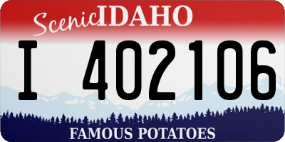 ID license plate I402106