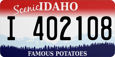ID license plate I402108