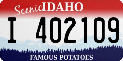 ID license plate I402109