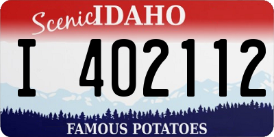 ID license plate I402112