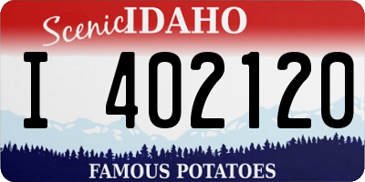 ID license plate I402120
