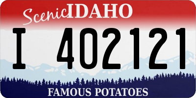 ID license plate I402121