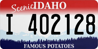 ID license plate I402128
