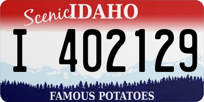 ID license plate I402129