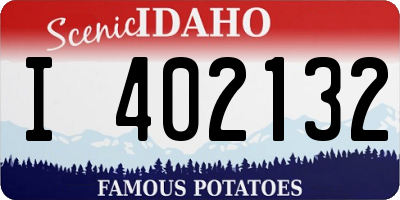 ID license plate I402132