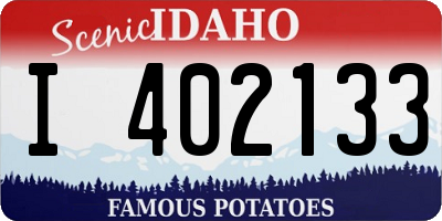 ID license plate I402133