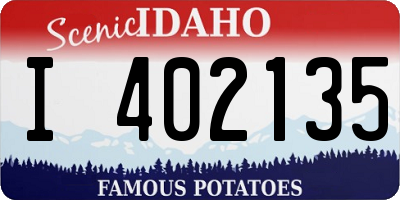 ID license plate I402135
