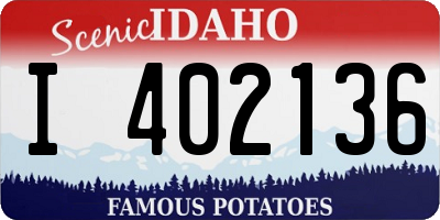 ID license plate I402136