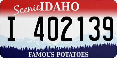 ID license plate I402139