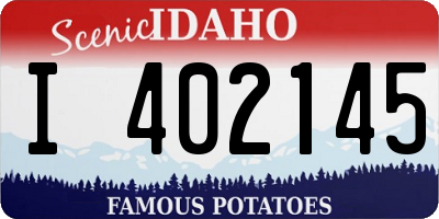 ID license plate I402145