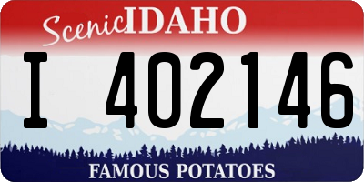 ID license plate I402146