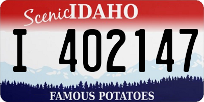 ID license plate I402147