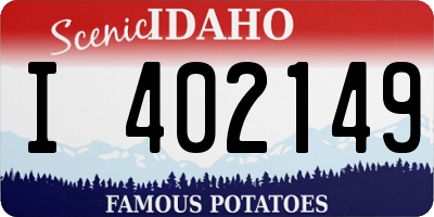 ID license plate I402149