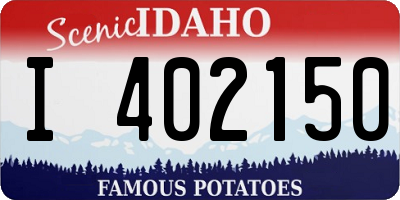 ID license plate I402150