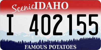 ID license plate I402155