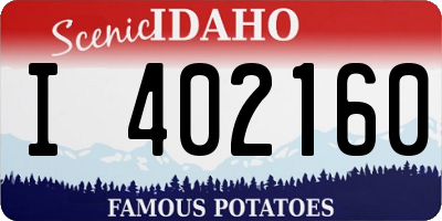 ID license plate I402160