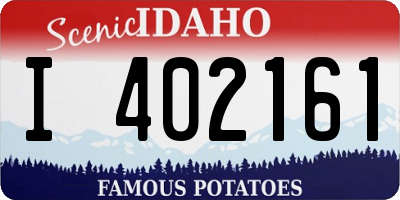 ID license plate I402161