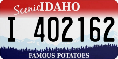 ID license plate I402162