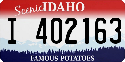 ID license plate I402163