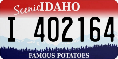 ID license plate I402164