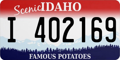 ID license plate I402169