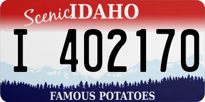 ID license plate I402170