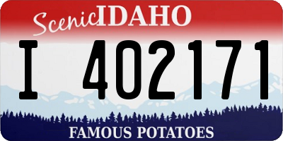 ID license plate I402171