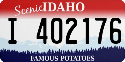 ID license plate I402176