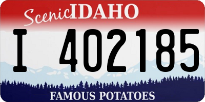 ID license plate I402185