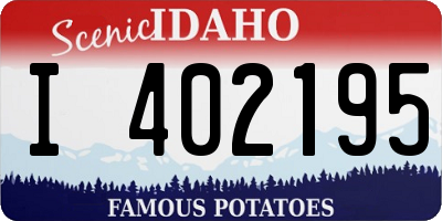 ID license plate I402195