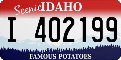 ID license plate I402199