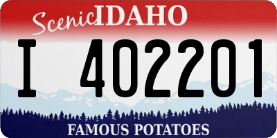 ID license plate I402201