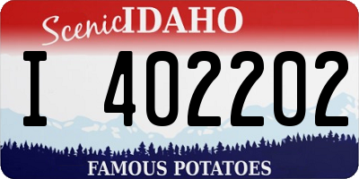 ID license plate I402202