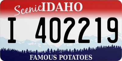ID license plate I402219